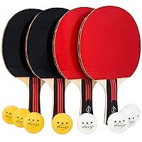 Algopix Similar Product 20 - VIVVEA Ping Pong Paddle Set  4 Premium