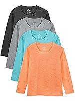 Algopix Similar Product 2 - Cooraby Dry Fit Girls Long Sleeve Shirt