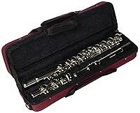 Algopix Similar Product 13 - Nickel Plated C Flute with Burgundy