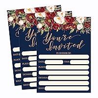 Algopix Similar Product 1 - Hadley Designs 50 Floral Invitations