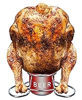 Algopix Similar Product 14 - Beer Can Chicken Holder  Stainless