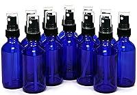 Algopix Similar Product 13 - Vivaplex 2 oz Glass Bottles with Black