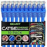 Algopix Similar Product 15 - GearIT 10Pack Cat5e Ethernet Patch