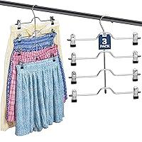 Algopix Similar Product 3 - Zober 4Tier Skirt Pants Hangers with