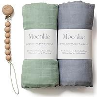 Algopix Similar Product 1 - Moonkie Muslin Swaddle Blanket 