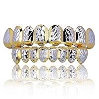 Algopix Similar Product 18 - 18K Gold Plated Hip Hop Diamond Cut