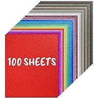 Algopix Similar Product 17 - BigOtters 100 Sheets Glitter Cardstocks