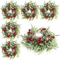 Algopix Similar Product 3 - Lyrow Christmas Candle Rings Wreath