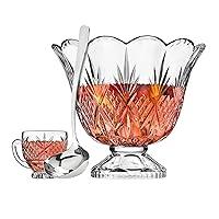 Algopix Similar Product 16 - Godinger Dublin Crystal Punch Bowl Set