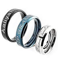 Algopix Similar Product 9 - Couple Ring Personalized Gift Stainless