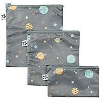 Algopix Similar Product 20 - Tiny Twinkle 3 Pack Reusable Snack Bags