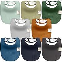 Algopix Similar Product 16 - 8Pack Organic Baby Bibs for Baby