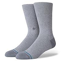 Algopix Similar Product 5 - Stance Icon Crew Socks Large Grey