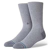 Algopix Similar Product 4 - Stance Icon Crew Socks Large Grey