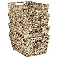 Algopix Similar Product 16 - VonHaus Seagrass Storage Baskets Set