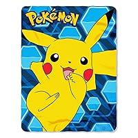 Algopix Similar Product 10 - Pokmon Pikachu Fleece Throw Blanket