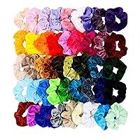 Algopix Similar Product 7 - Chloven 45 Pcs Hair Scrunchies Velvet