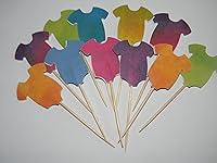 Algopix Similar Product 9 - 24 Mixed Tie Dye like onesie cupcake
