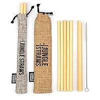 Algopix Similar Product 5 - Jungle Straws 12 Pack Reusable Bamboo