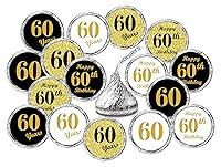 Algopix Similar Product 10 - 60th Birthday Kisses Stickers Set of