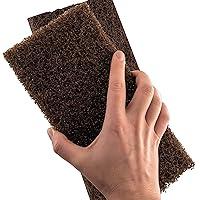 Algopix Similar Product 9 - Heavy Duty XL Brown Scouring Pad 20