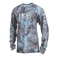 Algopix Similar Product 16 - Huk Youth Icon Camo Ls Shirt SubPhantis