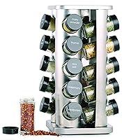 Algopix Similar Product 7 - Orii 20 Jar Spice Rack with Spices