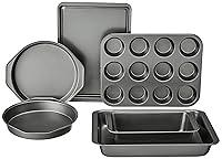 Algopix Similar Product 3 - Amazon Basics 6 Piece Nonstick Carbon
