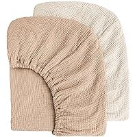 Algopix Similar Product 16 - MairMore Muslin Cotton Crib Sheets 