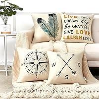 Algopix Similar Product 8 - Anickal Decorative Pillow Covers 18x18