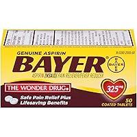 Algopix Similar Product 10 - Genuine Bayer Aspirin 325mg Coated