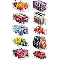 Algopix Similar Product 4 - Set Of 10 Refrigerator Organizer Bins 