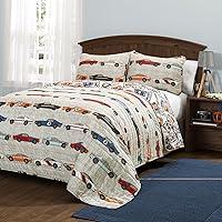 Algopix Similar Product 16 - Lush Decor Race Car Kids 3Piece Quilt