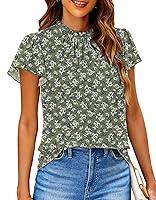 Algopix Similar Product 9 - SimpleFun Floral Casual Tops for Women