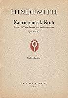 Algopix Similar Product 6 - Paul Hindemith  Kammermusik No 6 Op