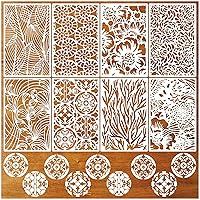 Algopix Similar Product 4 - 8 Pieces Stencils for Painting Reusable