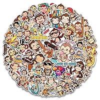 Algopix Similar Product 15 - MONIZY Monkey Stickers 50 Pieces Vinyl