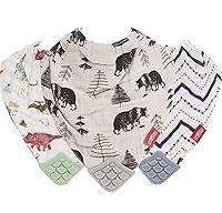Algopix Similar Product 10 - Nuby Baby Bibs  3 Pc Muslin Bibs 