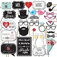 Algopix Similar Product 3 - Wedding Photo Booth Props with 8 x