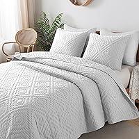 Algopix Similar Product 5 - RSHARE White Queen Size Quilt Bedding