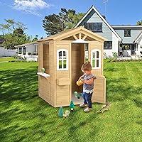 Algopix Similar Product 10 - MACHOME Wooden Playhouse for Kids