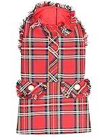 Algopix Similar Product 2 - Parisian Pet Designer Tartan Fringe Red