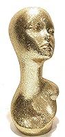 Algopix Similar Product 3 - Gold Mannequin Head