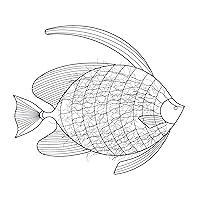 Algopix Similar Product 10 - Accent Plus Intricate Fish Wall Decor