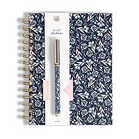 Algopix Similar Product 6 - U Brands Navy Floral Spiral Bound