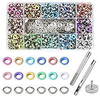 Algopix Similar Product 5 - YHNTGB 600 Pcs Metal Eyelets Metal