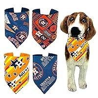 Algopix Similar Product 5 - Astros Pattern Dog Bandana NoTie Slips