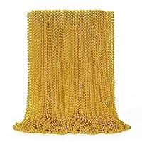 Algopix Similar Product 19 - 50PCS Mardi Gras Beads Gold Bead