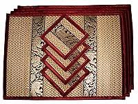 Algopix Similar Product 12 - HandWoven Wicker Reed Placemats