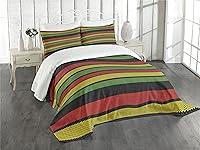 Algopix Similar Product 12 - Ambesonne Jamaican Bedspread Knitted